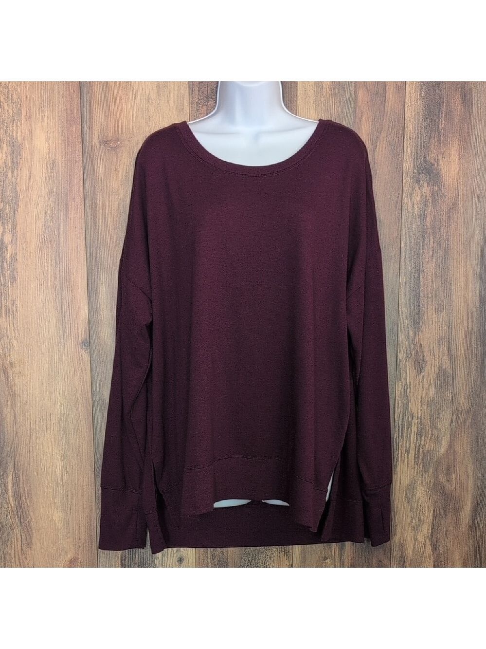 Avia Burgundy Oversized Sweatshirt 2X                                       D419